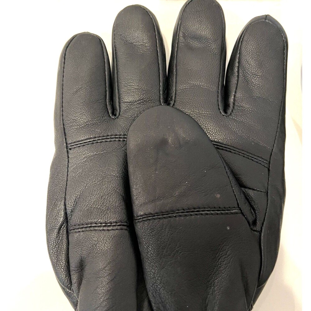 Thinsulate Black Leather Insulated Mens Thermal Lining Motorcycle Gloves Size XL - Picture 13 of 16